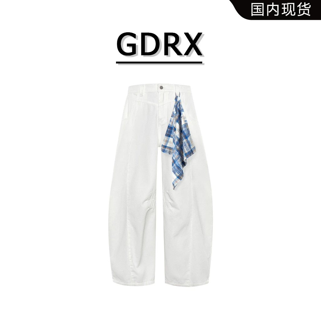 GDRX美式水洗复古男士牛仔裤2025秋季新款垂感直筒高街宽松休闲裤
