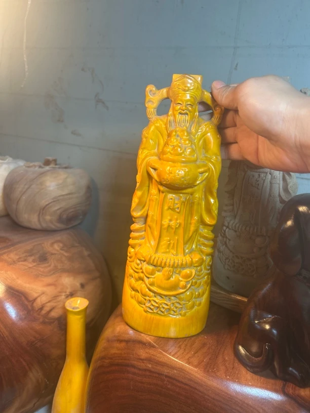 楠木成品财爷28公分一个