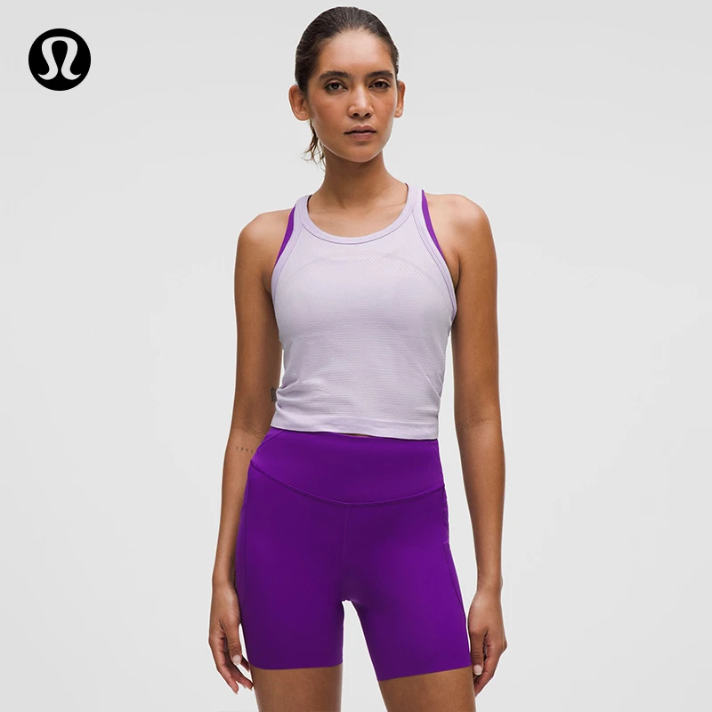 Swiftly Tech 女士短款工字运动背心 2.0丨lululemon丨LW1FAPS