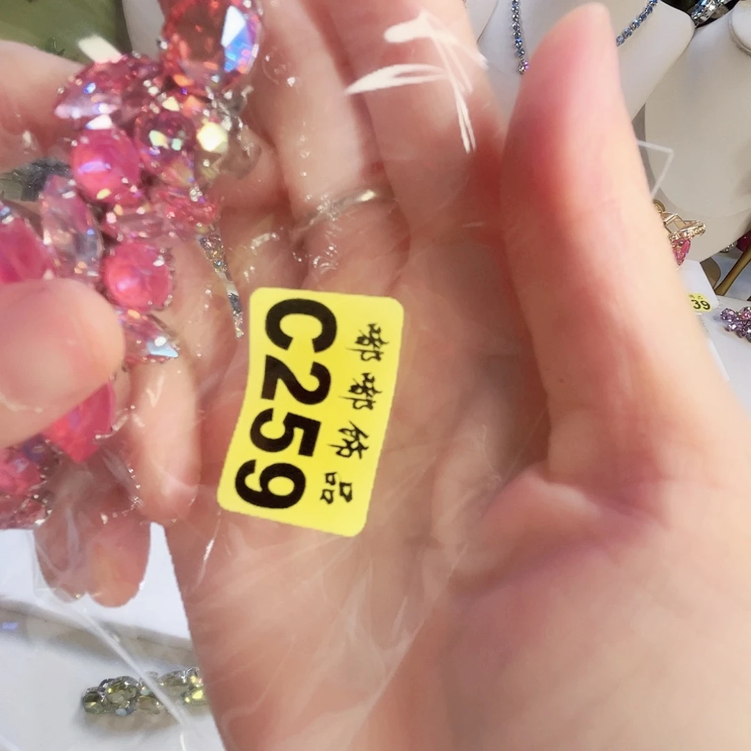 铁合金大理石施华发夹