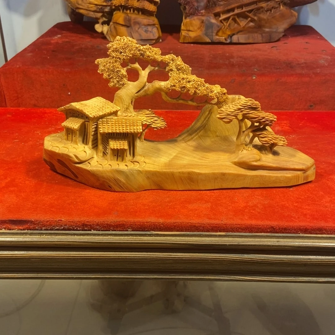 柏木（崖柏）崖柏摆件（精品山水