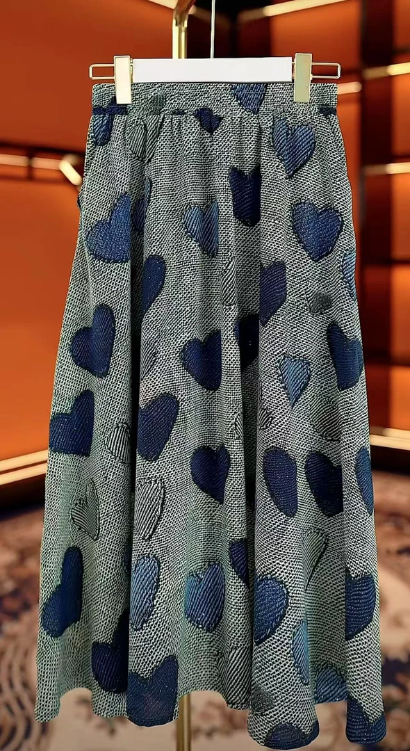 杭州原版正品夏季女装时尚中长裙显瘦高腰半身裙01