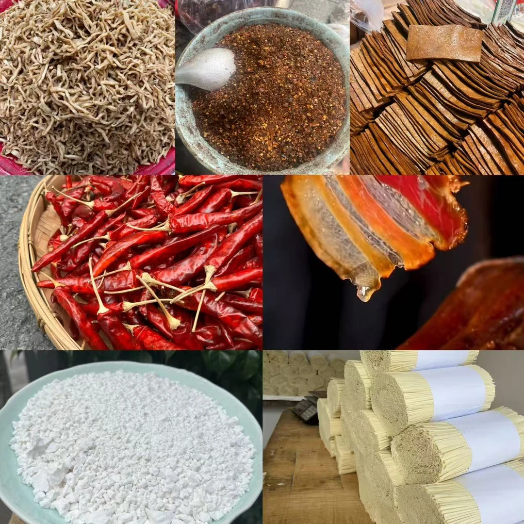 农村辣椒豆豉米面杂粮