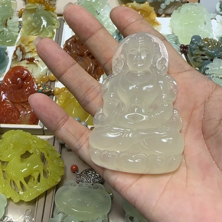 蛇纹石玉吊坠未镶嵌用****5