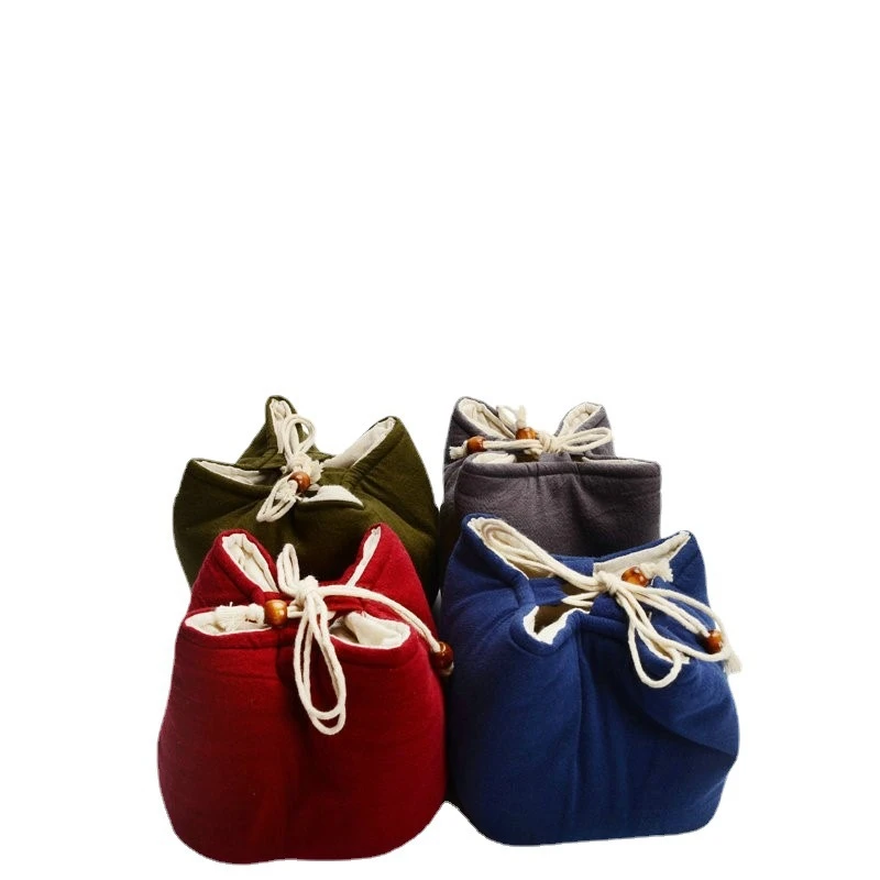 一壶四杯麻布收纳袋茶杯袋茶壶袋布袋茶具收纳禅意茶具包便携式