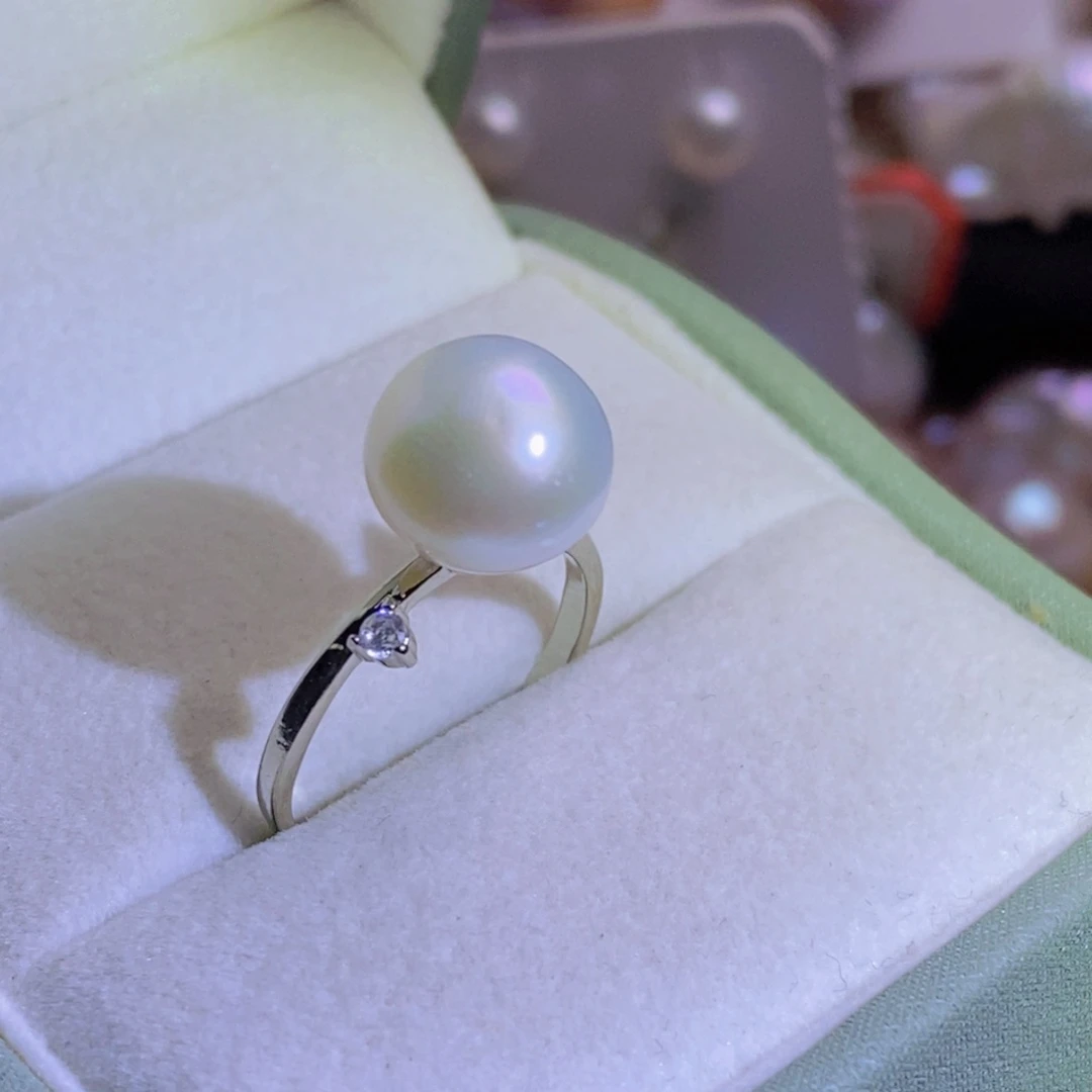 合金淡水珍珠天然淡水珍珠无染色无优化