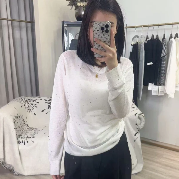 香朵2025春夏新款减龄轻奢针织衫24135
