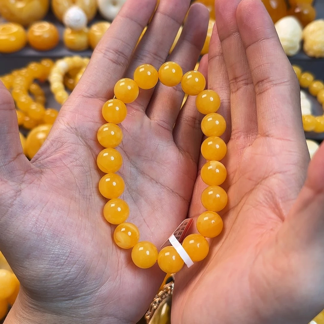 未镶嵌琥珀珠宝奇石12mm同料