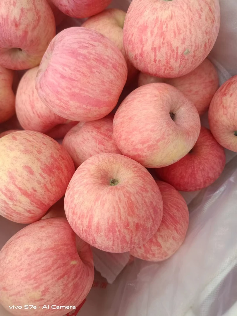 白水脆甜多汁红富士苹果