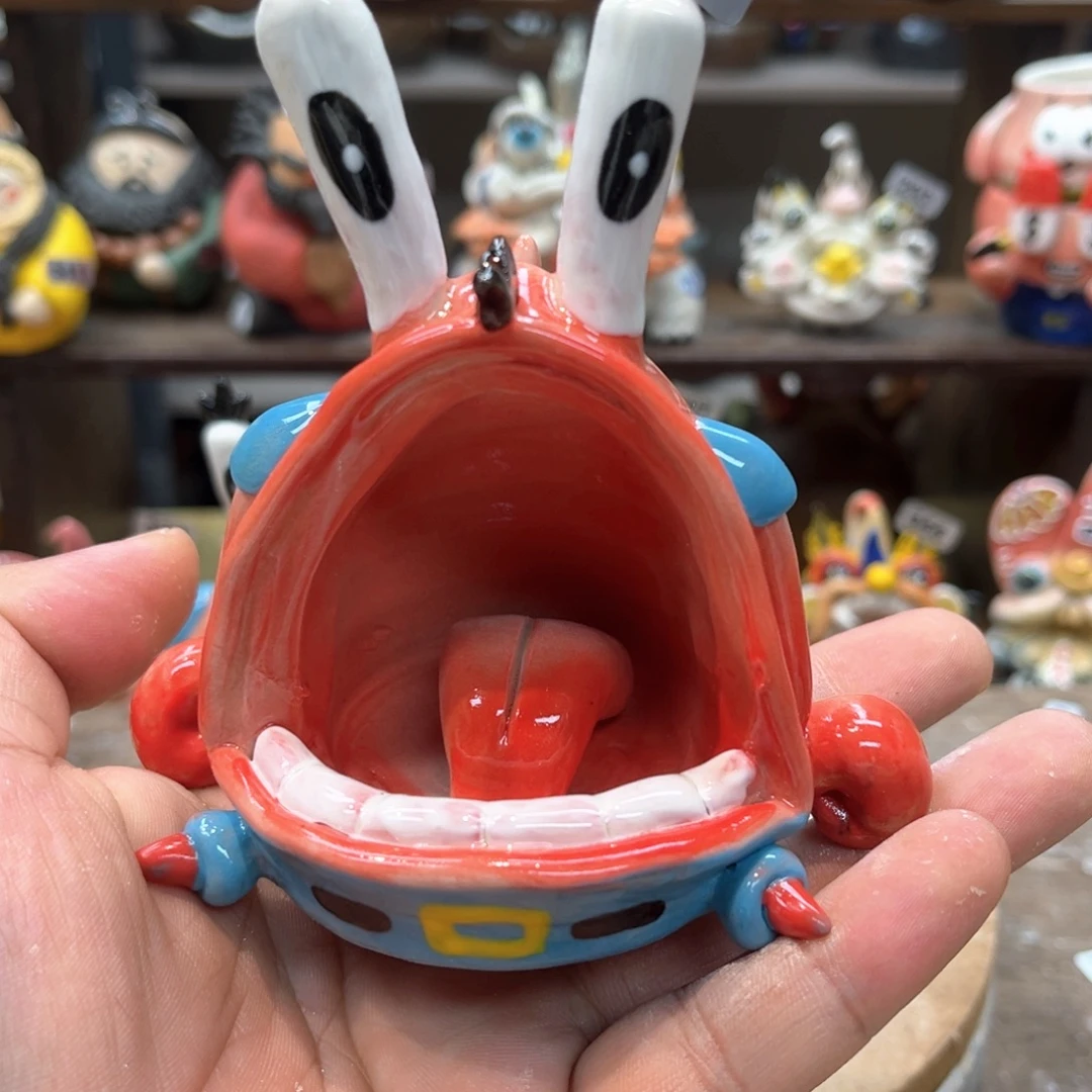 摆件纯手工抽象陶瓷摆件229