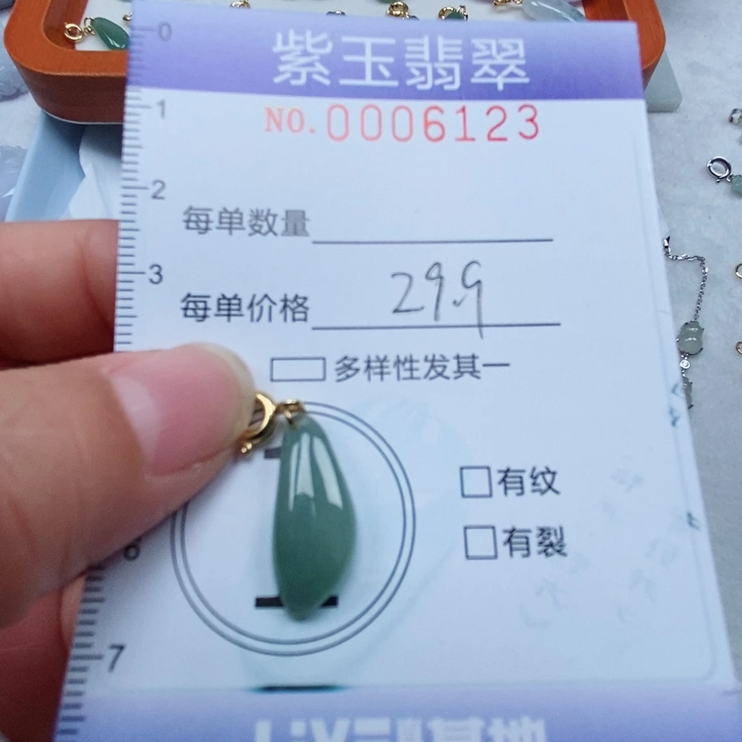 颈饰未镶嵌翡翠冰透随行