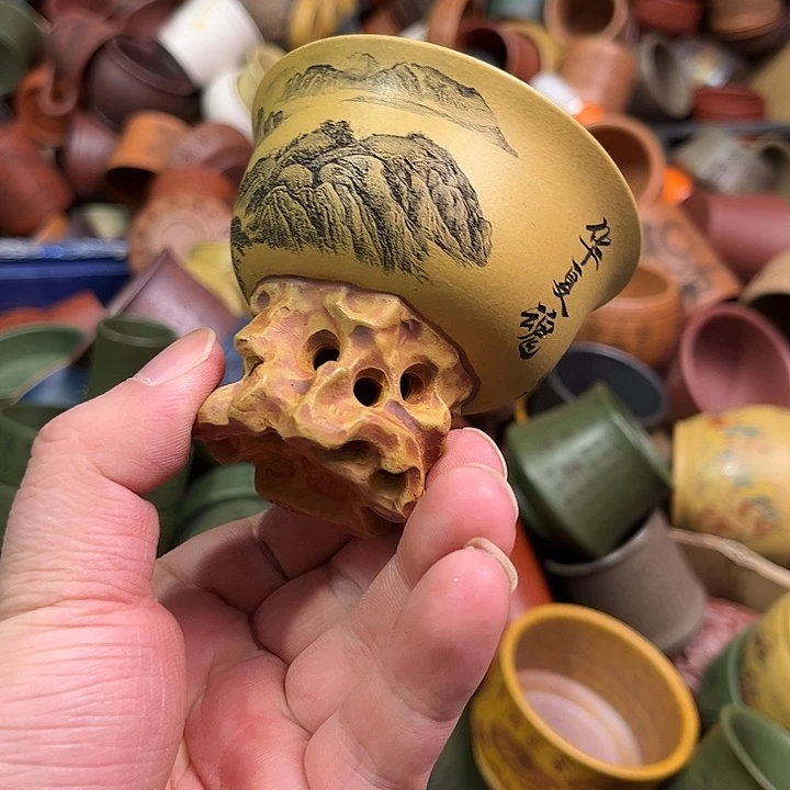 紫砂茶杯全手工紫砂主人杯