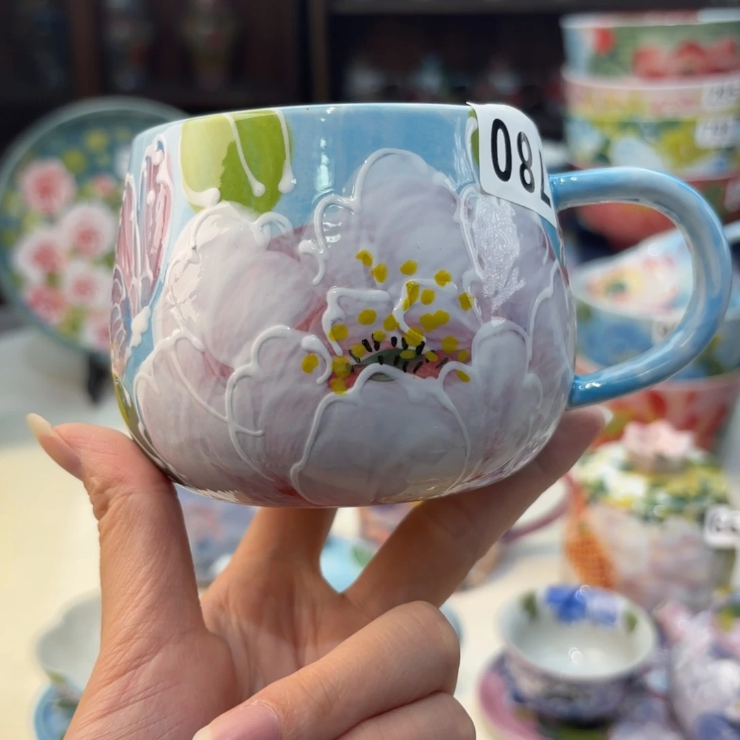 瓷片景德镇手绘高温釉下彩陶瓷茶具