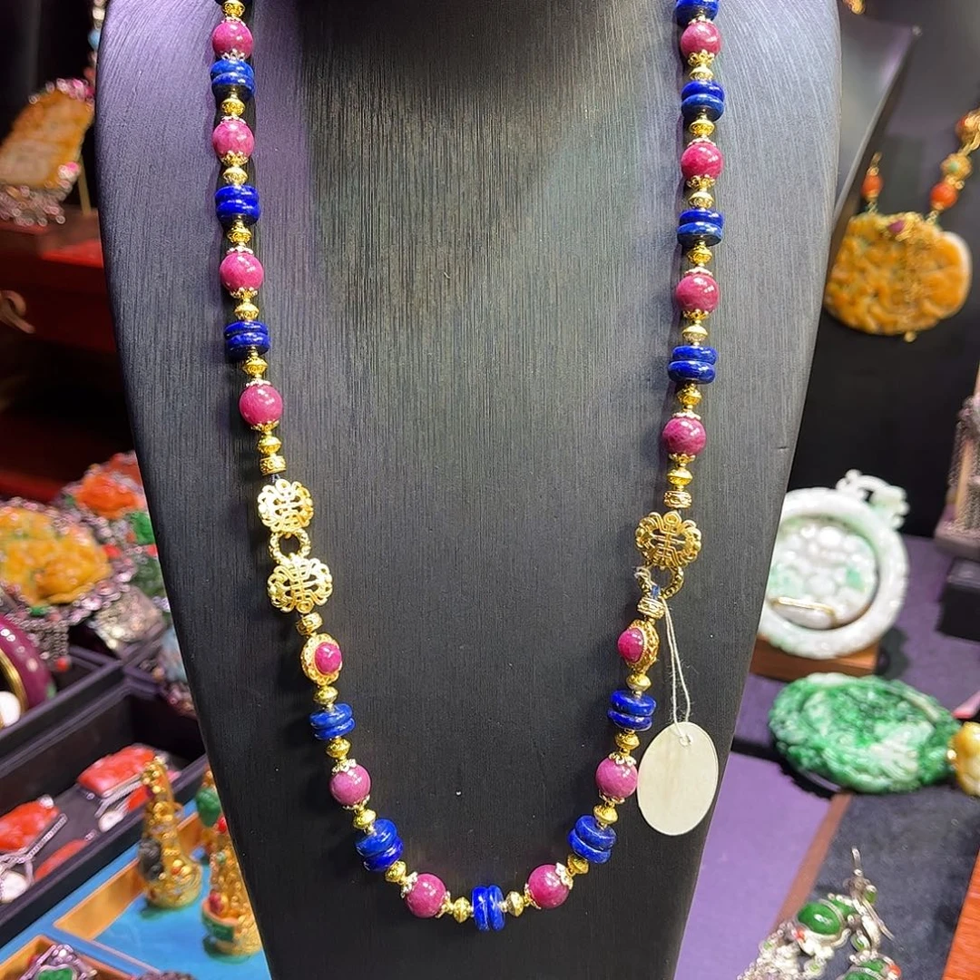 红宝石项链未镶嵌新款福利双十二直降价不议