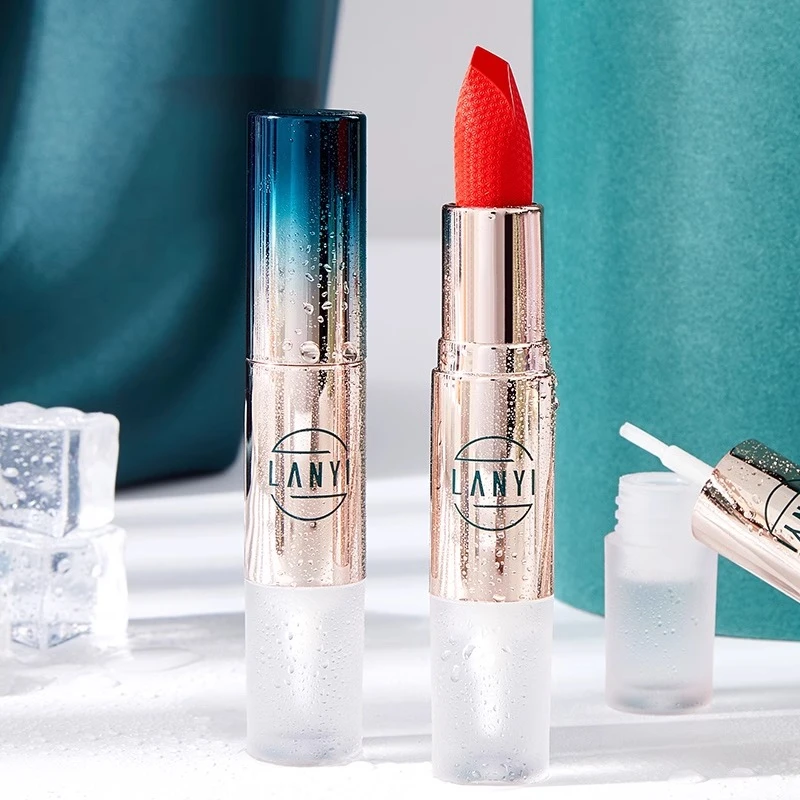 兰奕雨衣口红防水不沾杯定妆神器持久不掉色玻璃唇学生显白女正品