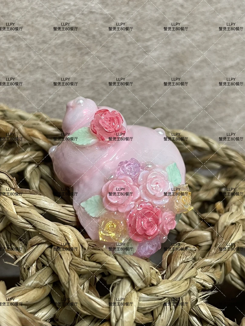 粉蓝玫瑰|寄居蟹替换壳 diy