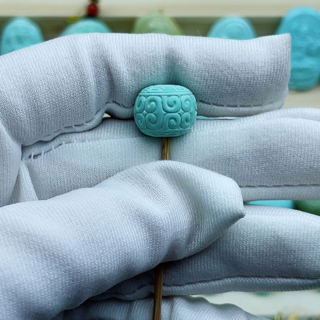 未镶嵌绿松石珠宝半成品