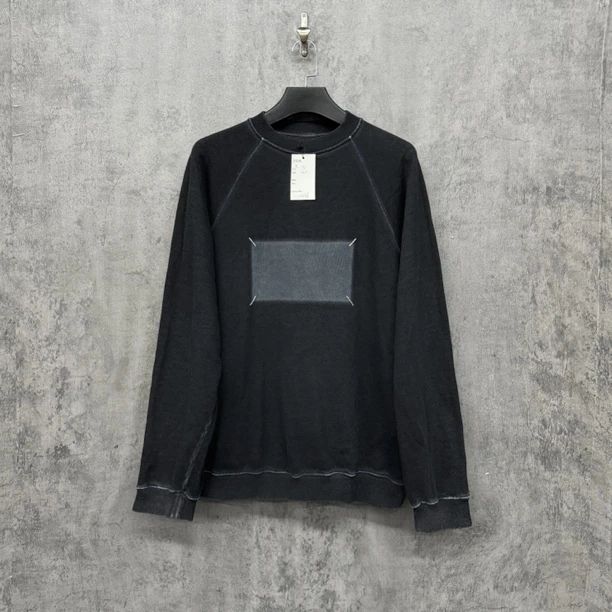 未使用 Maison Margiela/梅森马吉拉 水洗做旧Logo卫衣/WK466/M码