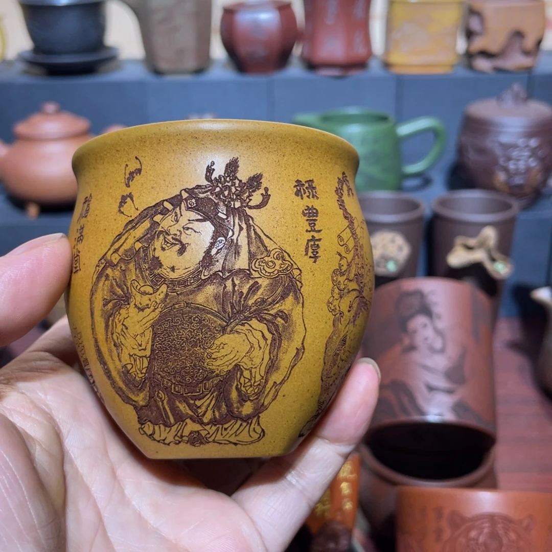 原矿紫砂手工主人杯