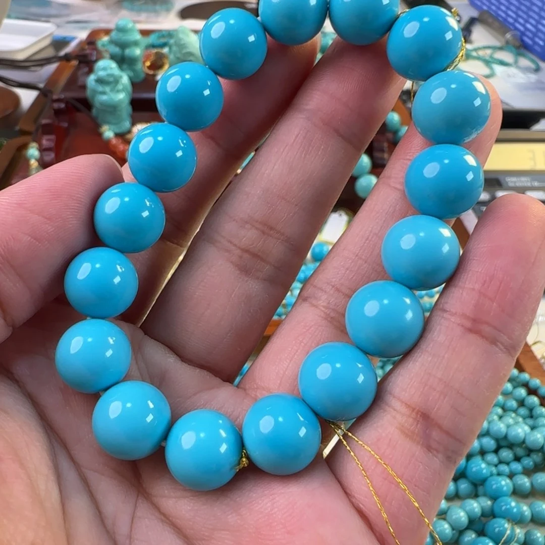 绿松石未镶嵌手串倪*11mm 5750