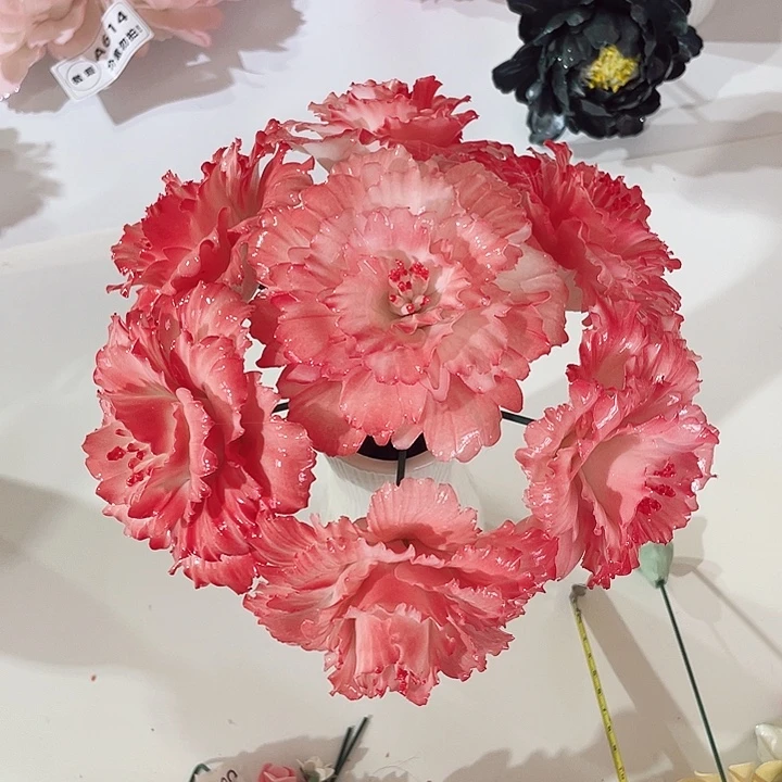 瓷片德化工厂陶瓷手工捏花