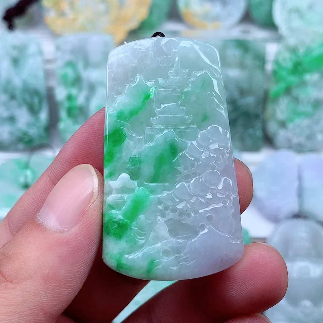 翡翠未镶嵌颈饰翡翠吊坠