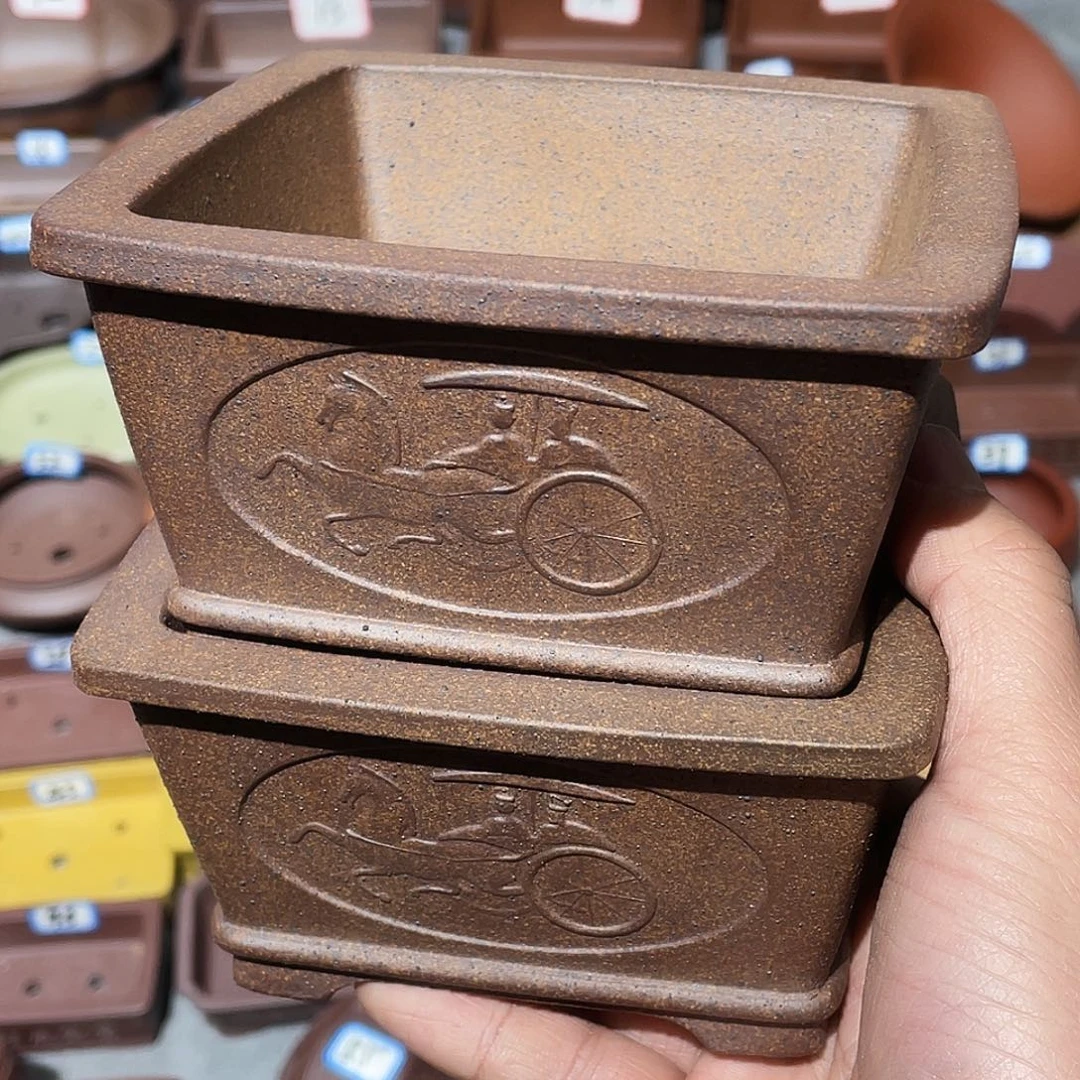 紫砂飞*紫砂小盆4个10.5*5.5