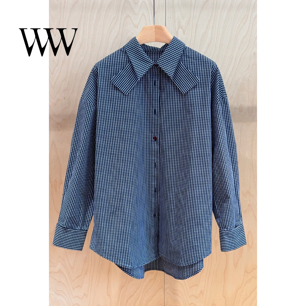 衬衫上衣衬衣长袖时尚休闲宽松条纹