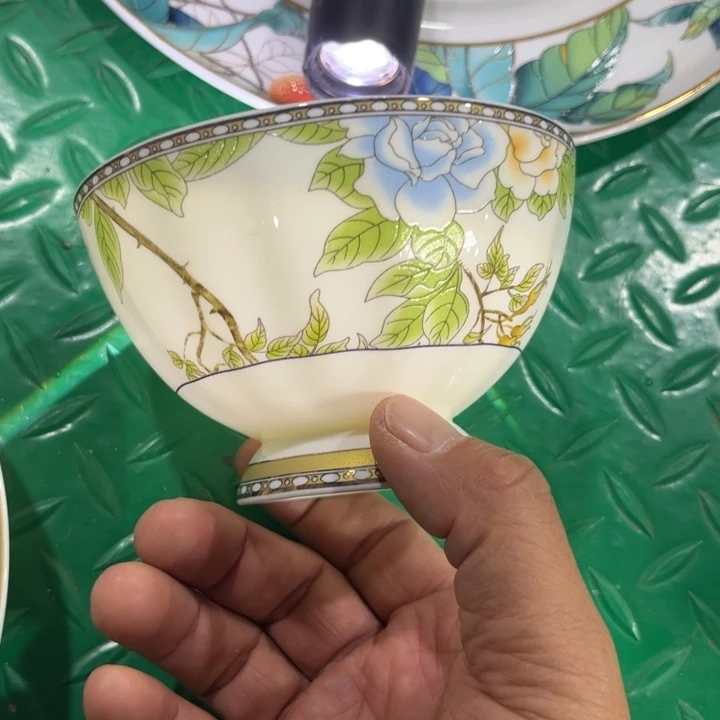 瓷片琴瑟4.5寸碗六个哇塞