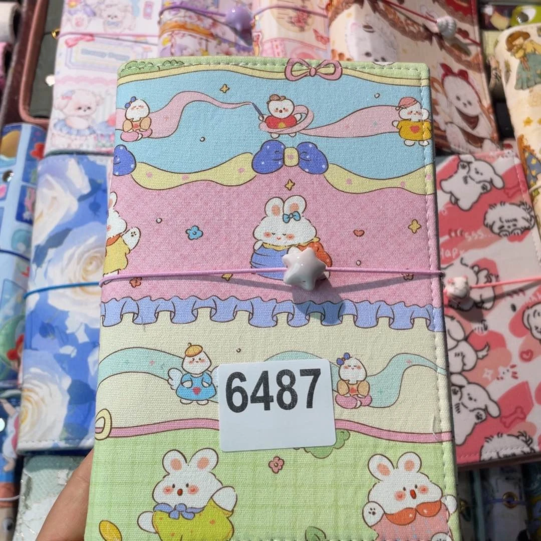 织绣A6 活页不加纸6487