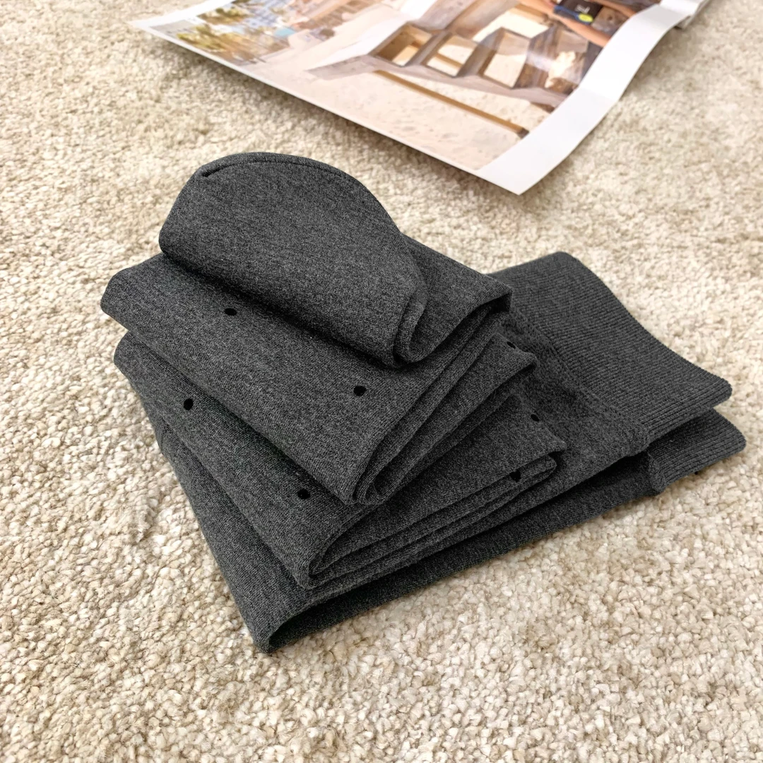 DEZI宝藏衣橱舒适加厚保暖波点连脚打底裤LS0525088