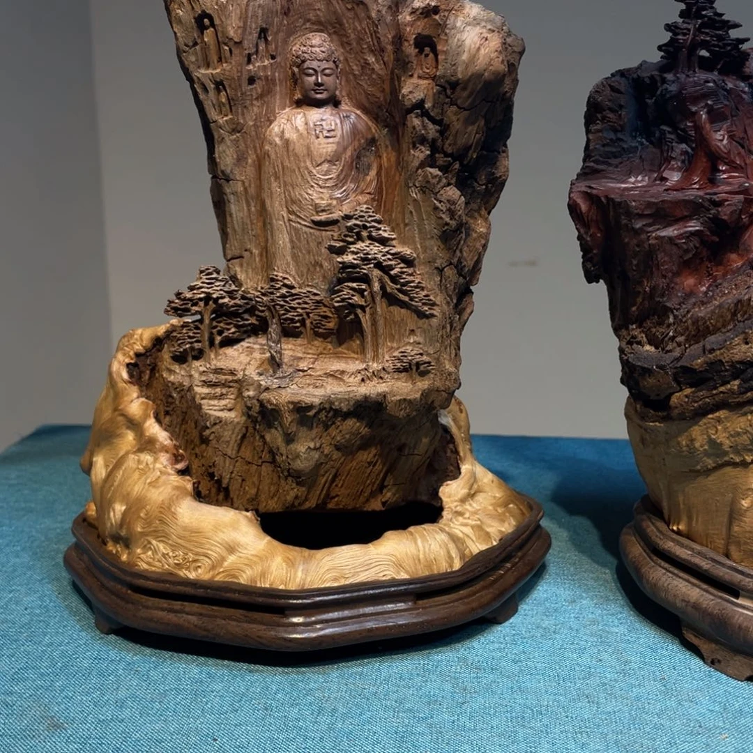 荔枝木静***行摆件工艺品