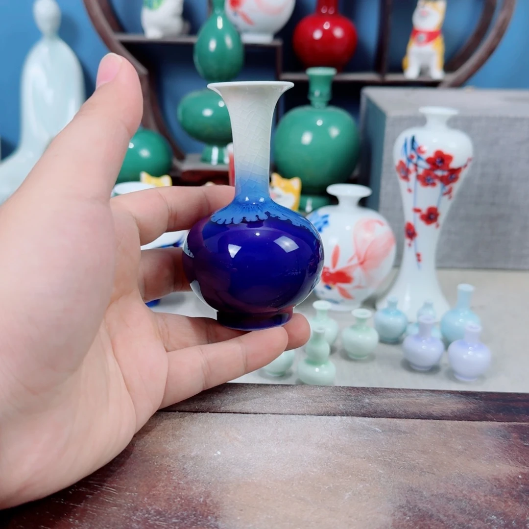 陶瓷手工小花器摆件