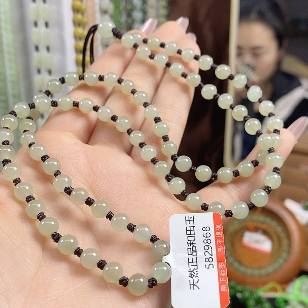 和田玉颈饰未镶嵌手****7