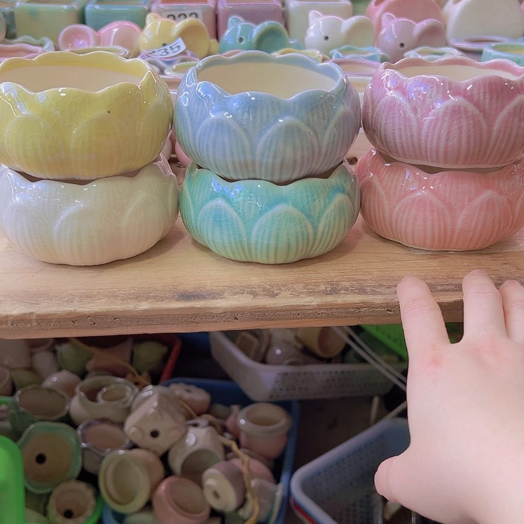 陶瓷花盆当场凑满12包邮