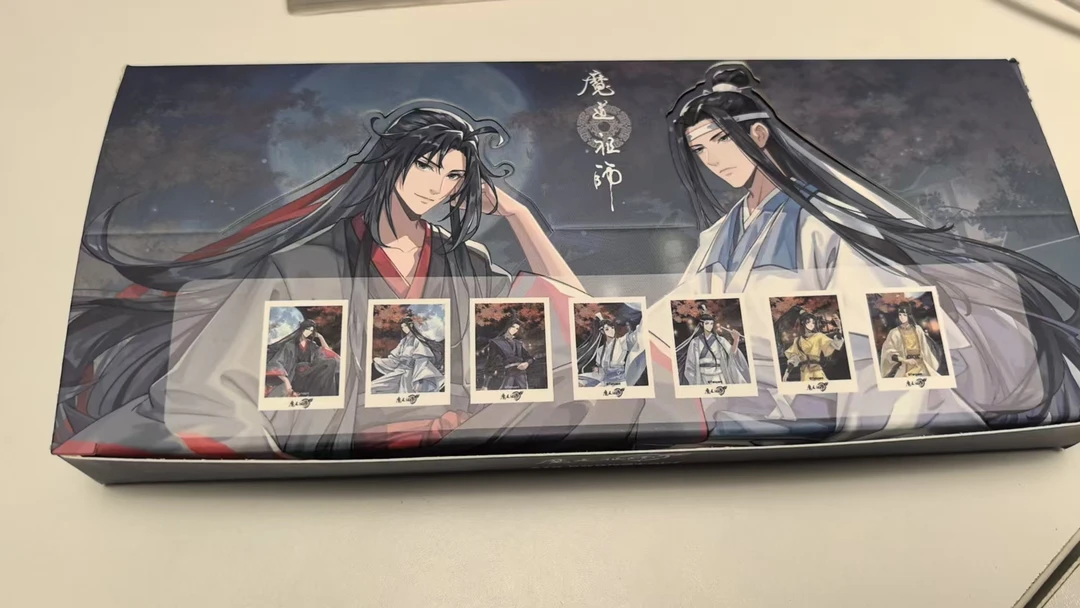 （猫猫）腾讯草场地魔道祖师月满鎏金盲盒撕拉拍立得