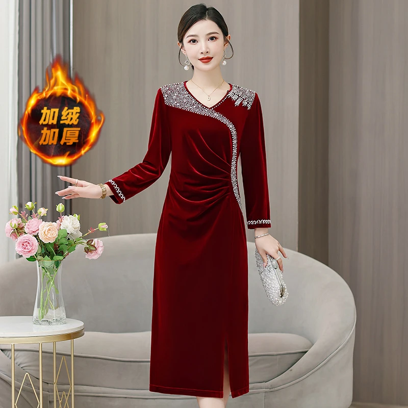 6975妈妈礼服年轻妈妈礼服季新款喜婆婆婚宴装