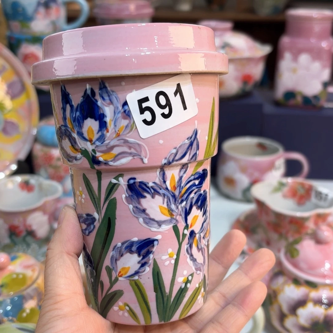 景德镇手绘高温釉下彩陶瓷茶具