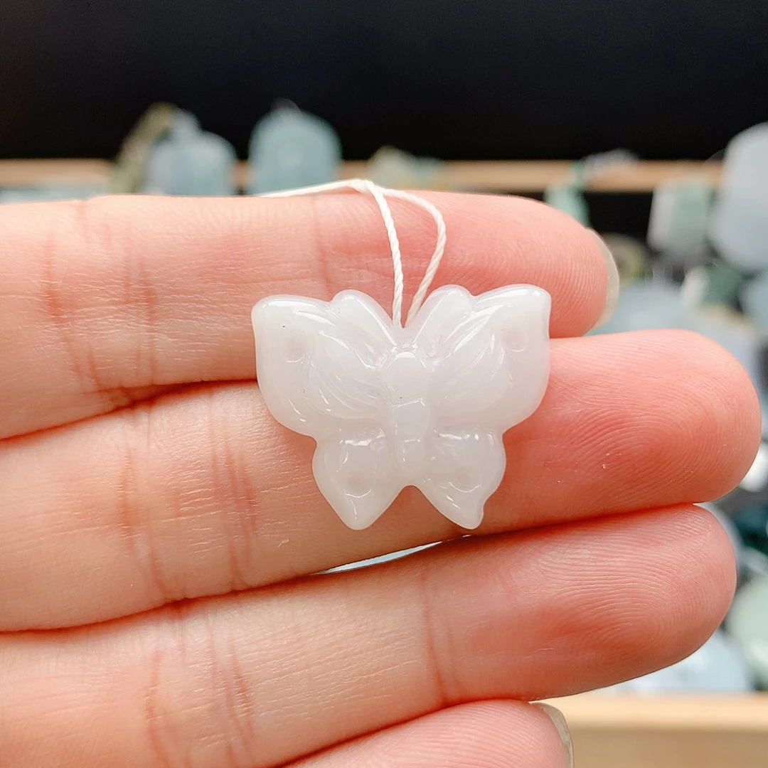 吊坠(不含链)未镶嵌翡翠8蝴蝶