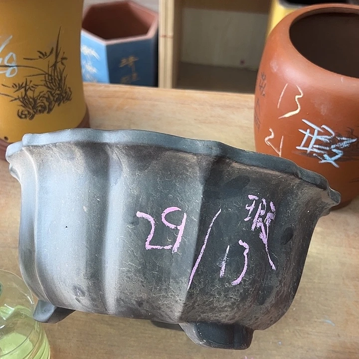 紫砂花盆透气花盆