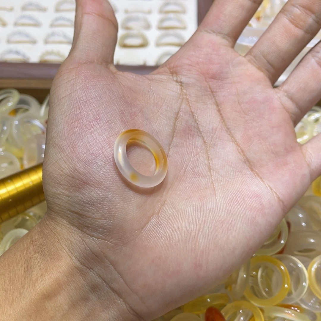 玛瑙/玉髓未镶嵌戒指69号港11