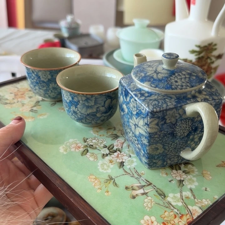 微瑕陶瓷茶具茶杯茶壶