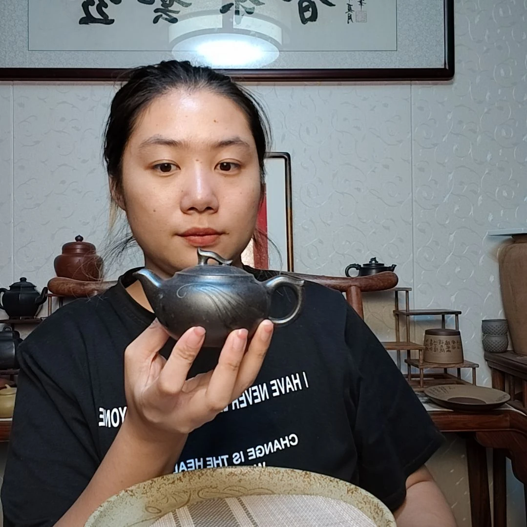 茶壶朱泥凤凰于飞150毫升石黄