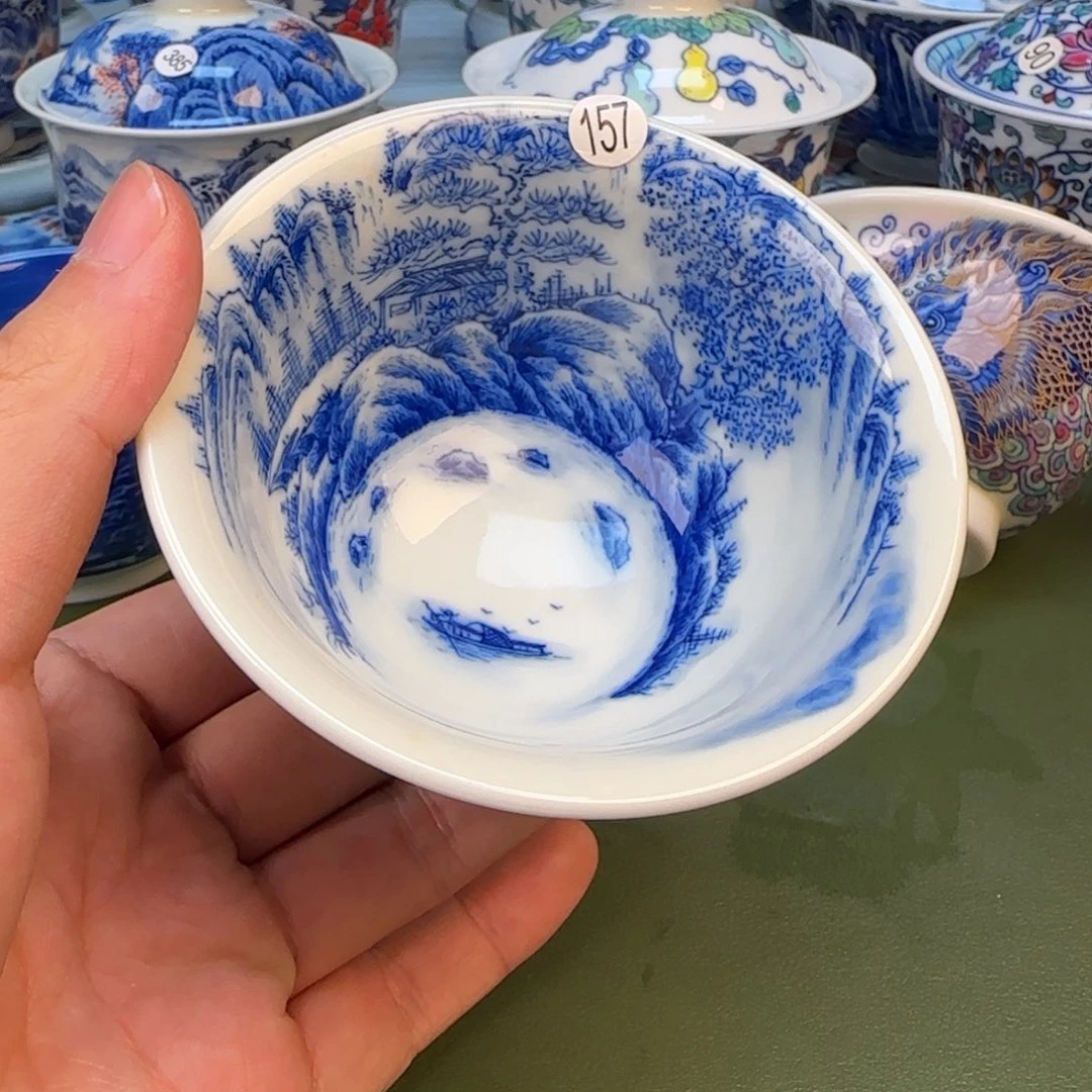 彦祖纯手工手绘茶具157