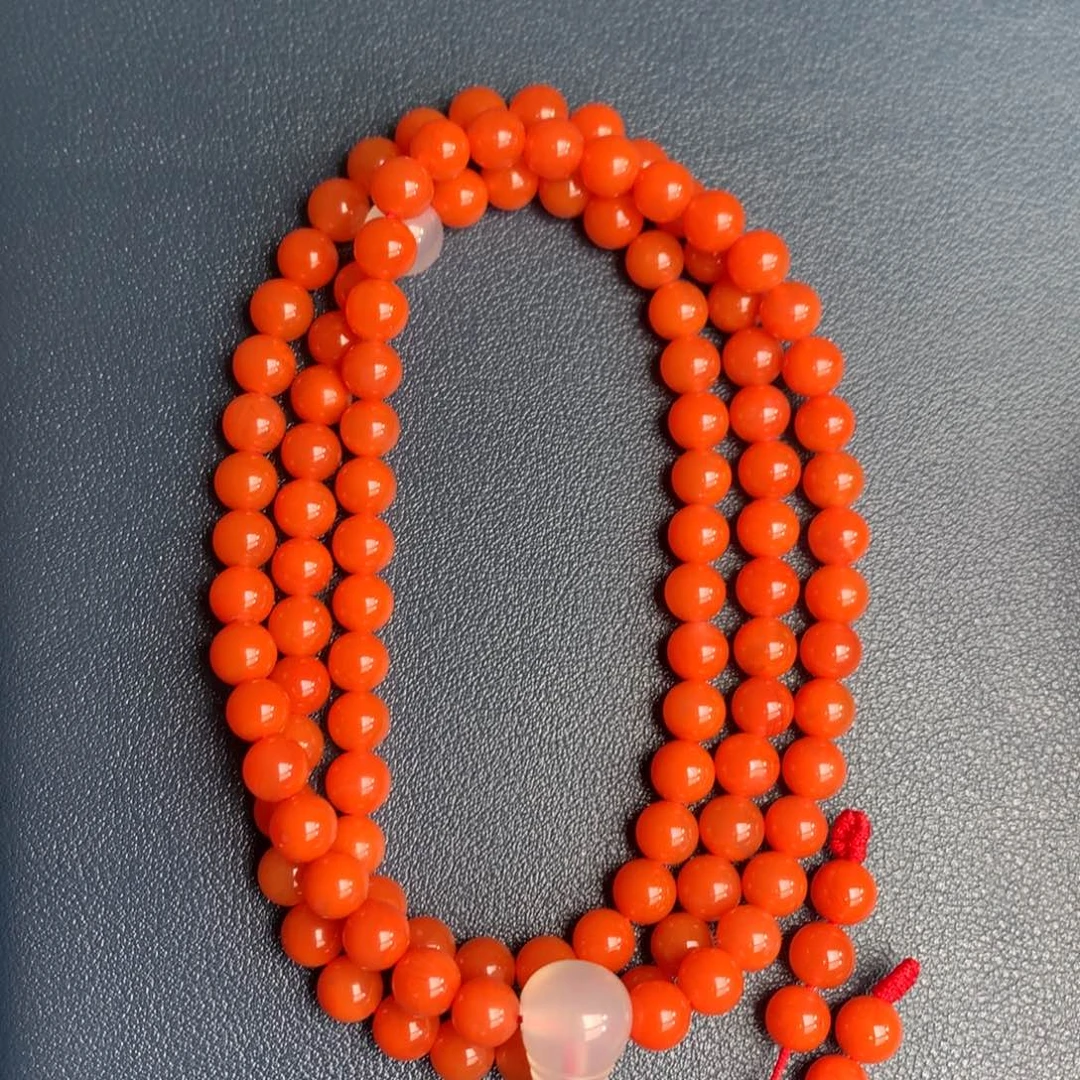 南红玛瑙未镶嵌保山天然原矿南红7mm+多圈