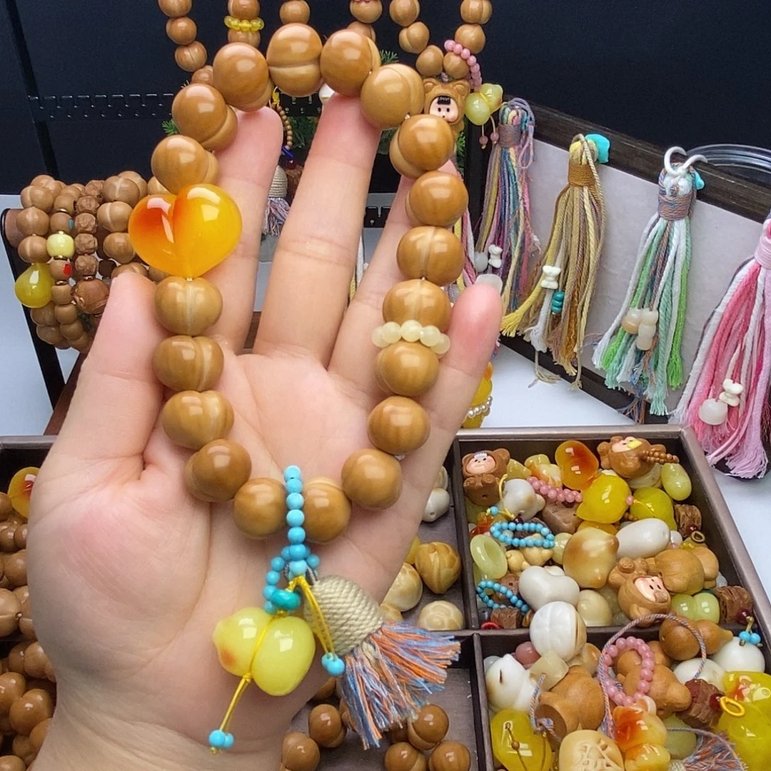 吊坠猴头核桃猴头手串一套全品柯基亮面