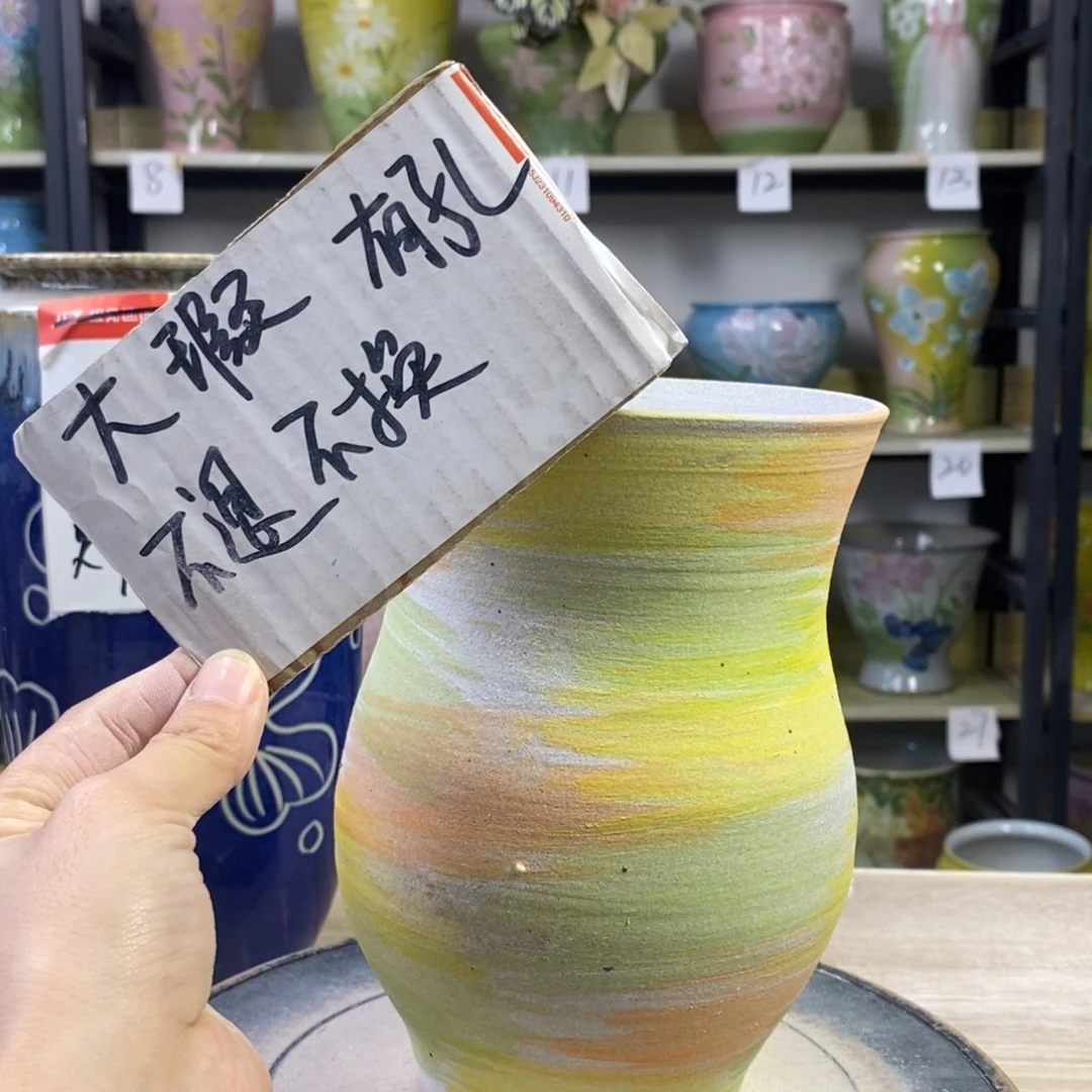 景德镇手工手绘陶瓷花盆