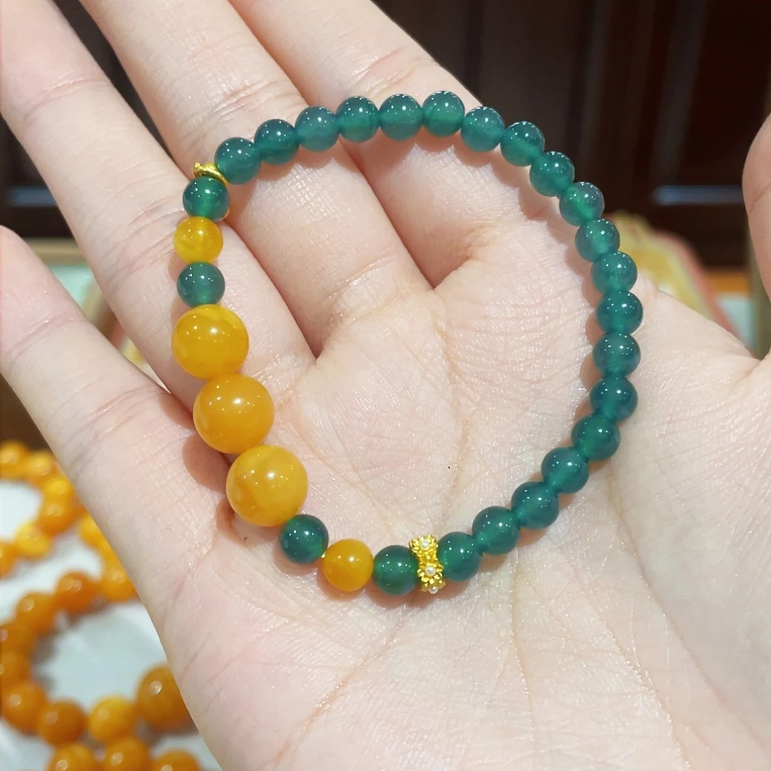 蜜蜡手链未镶嵌手串