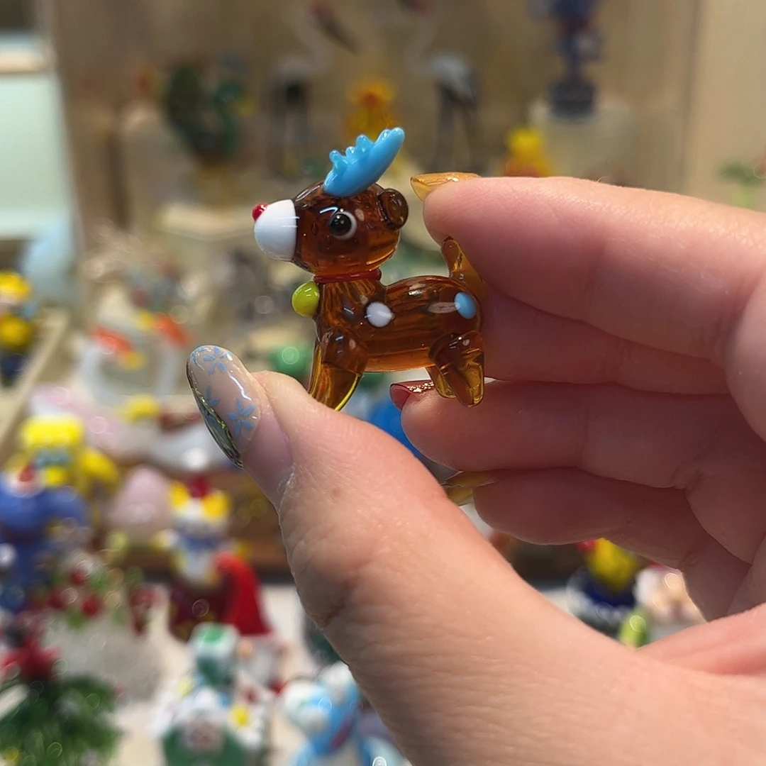 琉璃手工艺品麋鹿