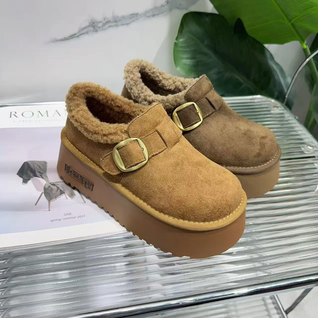 秋冬休闲款时尚女新款百搭软底豆豆勃肯鞋6603(加绒勃肯)